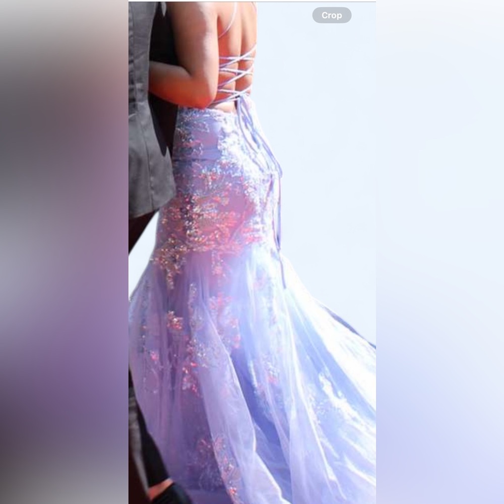 Elegant Purple and Pink Sequin Dress